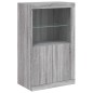 vidaXL Aparador con luces LED gris Sonoma 162x37x100 cm vidaXL Aparador con luces LED gris Sonoma 162x37x100 cm
