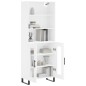 vidaXL Aparador alto madera contrachapada blanco 69,5x34x180 cm vidaXL Aparador alto madera contrachapada blanco 69,5x34x180 cm
