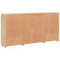 vidaXL Aparador con luces LED roble Sonoma 202x37x100 cm vidaXL Aparador con luces LED roble Sonoma 202x37x100 cm