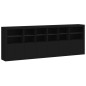 vidaXL Aparador con luces LED negro 283x37x100 cm vidaXL Aparador con luces LED negro 283x37x100 cm