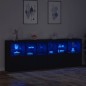 vidaXL Aparador con luces LED negro 283x37x100 cm vidaXL Aparador con luces LED negro 283x37x100 cm