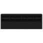 vidaXL Aparador con luces LED negro 283x37x100 cm vidaXL Aparador con luces LED negro 283x37x100 cm