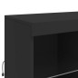 vidaXL Aparador con luces LED negro 283x37x100 cm vidaXL Aparador con luces LED negro 283x37x100 cm
