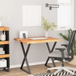 vidaXL Tablero cuadrado madera maciza acacia borde vivo 80x80x2,5 cm