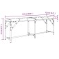 vidaXL Banco de comedor acero y tela gris oscuro 124x32x45 cm vidaXL Banco de comedor acero y tela gris oscuro 124x32x45 cm