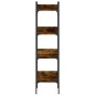 vidaXL Librería de 4 estantes madera roble ahumado 35x30x138,5 cm vidaXL Librería de 4 estantes madera roble ahumado 35x30x138,5 cm