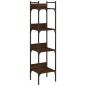 vidaXL Librería de 4 estantes madera roble marrón 35x30x138,5 cm vidaXL Librería de 4 estantes madera roble marrón 35x30x138,5 cm