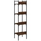 vidaXL Librería de 4 estantes madera roble marrón 35x30x138,5 cm vidaXL Librería de 4 estantes madera roble marrón 35x30x138,5 cm