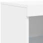 vidaXL Aparadores con luces LED 3 piezas madera de ingeniería blanco vidaXL Aparadores con luces LED 3 piezas madera de ingeniería blanco