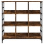 vidaXL Aparador de madera de ingeniería marrón ahumado 102x32x103,5 cm vidaXL Aparador de madera de ingeniería marrón ahumado 102x32x103,5 cm