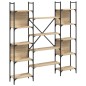 vidaXL Estantería de madera ingeniería roble Sonoma 155,5x24x166,5 cm vidaXL Estantería de madera ingeniería roble Sonoma 155,5x24x166,5 cm