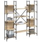 vidaXL Estantería de madera ingeniería roble Sonoma 155,5x24x166,5 cm vidaXL Estantería de madera ingeniería roble Sonoma 155,5x24x166,5 cm