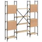 vidaXL Estantería de madera ingeniería roble Sonoma 155,5x24x166,5 cm vidaXL Estantería de madera ingeniería roble Sonoma 155,5x24x166,5 cm