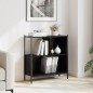 vidaXL Estantería madera de ingeniería negro 72x28x77,5 cm vidaXL Estantería madera de ingeniería negro 72x28x77,5 cm