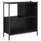 vidaXL Estantería madera de ingeniería negro 72x28x77,5 cm vidaXL Estantería madera de ingeniería negro 72x28x77,5 cm