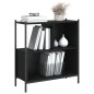 vidaXL Estantería madera de ingeniería negro 72x28x77,5 cm vidaXL Estantería madera de ingeniería negro 72x28x77,5 cm