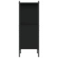 vidaXL Estantería madera de ingeniería negro 72x28x77,5 cm vidaXL Estantería madera de ingeniería negro 72x28x77,5 cm