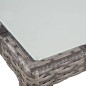 vidaXL Set de comedor de jardín 5 pzas y cojines ratán sintético gris