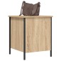 vidaXL Banco almacenaje madera ingeniería roble Sonoma 40x42,5x50 cm vidaXL Banco almacenaje madera ingeniería roble Sonoma 40x42,5x50 cm