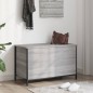 vidaXL Banco de almacenaje madera ingeniería gris Sonoma 80x42,5x50 cm vidaXL Banco de almacenaje madera ingeniería gris Sonoma 80x42,5x50 cm