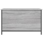 vidaXL Banco de almacenaje madera ingeniería gris Sonoma 80x42,5x50 cm vidaXL Banco de almacenaje madera ingeniería gris Sonoma 80x42,5x50 cm