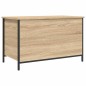 vidaXL Banco almacenaje madera ingeniería roble Sonoma 80x42,5x50 cm vidaXL Banco almacenaje madera ingeniería roble Sonoma 80x42,5x50 cm