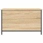 vidaXL Banco almacenaje madera ingeniería roble Sonoma 80x42,5x50 cm vidaXL Banco almacenaje madera ingeniería roble Sonoma 80x42,5x50 cm