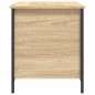 vidaXL Banco almacenaje madera ingeniería roble Sonoma 80x42,5x50 cm vidaXL Banco almacenaje madera ingeniería roble Sonoma 80x42,5x50 cm