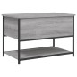 vidaXL Banco de almacenaje madera ingeniería gris Sonoma 70x42,5x47 cm vidaXL Banco de almacenaje madera ingeniería gris Sonoma 70x42,5x47 cm