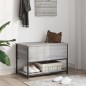 vidaXL Banco de almacenaje madera ingeniería gris Sonoma 70x42,5x47 cm vidaXL Banco de almacenaje madera ingeniería gris Sonoma 70x42,5x47 cm