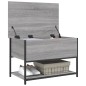 vidaXL Banco de almacenaje madera ingeniería gris Sonoma 70x42,5x47 cm vidaXL Banco de almacenaje madera ingeniería gris Sonoma 70x42,5x47 cm