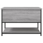 vidaXL Banco de almacenaje madera ingeniería gris Sonoma 70x42,5x47 cm vidaXL Banco de almacenaje madera ingeniería gris Sonoma 70x42,5x47 cm