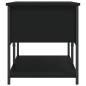 vidaXL Banco con almacenaje madera de ingeniería negro 100x42,5x47 cm vidaXL Banco con almacenaje madera de ingeniería negro 100x42,5x47 cm