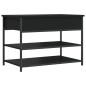 vidaXL Banco zapatero madera de ingeniería negro 70x42,5x50 cm vidaXL Banco zapatero madera de ingeniería negro 70x42,5x50 cm