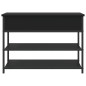 vidaXL Banco zapatero madera de ingeniería negro 70x42,5x50 cm vidaXL Banco zapatero madera de ingeniería negro 70x42,5x50 cm