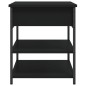 vidaXL Banco zapatero madera de ingeniería negro 70x42,5x50 cm vidaXL Banco zapatero madera de ingeniería negro 70x42,5x50 cm