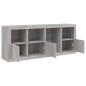 vidaXL Aparador con luces LED gris Sonoma 164x37x67 cm vidaXL Aparador con luces LED gris Sonoma 164x37x67 cm