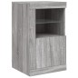 vidaXL Aparador con luces LED gris Sonoma 164x37x67 cm vidaXL Aparador con luces LED gris Sonoma 164x37x67 cm
