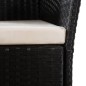 vidaXL Set de comedor de jardín 9 pzas ratán sintético negro y marrón vidaXL Set de comedor de jardín 9 pzas ratán sintético negro y marrón