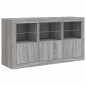 vidaXL Aparador con luces LED gris Sonoma 123x37x67 cm vidaXL Aparador con luces LED gris Sonoma 123x37x67 cm