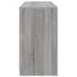 vidaXL Aparador con luces LED gris Sonoma 123x37x67 cm vidaXL Aparador con luces LED gris Sonoma 123x37x67 cm