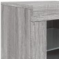 vidaXL Aparador con luces LED gris Sonoma 123x37x67 cm vidaXL Aparador con luces LED gris Sonoma 123x37x67 cm