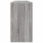 vidaXL Aparador con luces LED gris Sonoma 163x37x67 cm