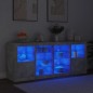 vidaXL Aparador con luces LED gris hormigón 163x37x67 cm vidaXL Aparador con luces LED gris hormigón 163x37x67 cm