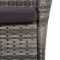 vidaXL Set de comedor de jardín 9 pzas y cojines ratán sintético gris vidaXL Set de comedor de jardín 9 pzas y cojines ratán sintético gris