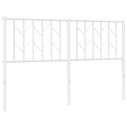 vidaXL Cabecero de metal blanco 140 cm
