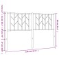 vidaXL Cabecero de metal blanco 140 cm vidaXL Cabecero de metal blanco 140 cm