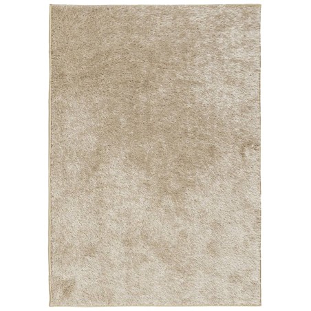 vidaXL Alfombra pelo largo aspecto brillante ISTAN beige 120x170 cm