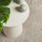 vidaXL Alfombra pelo largo aspecto brillante ISTAN beige Ø 120 cm