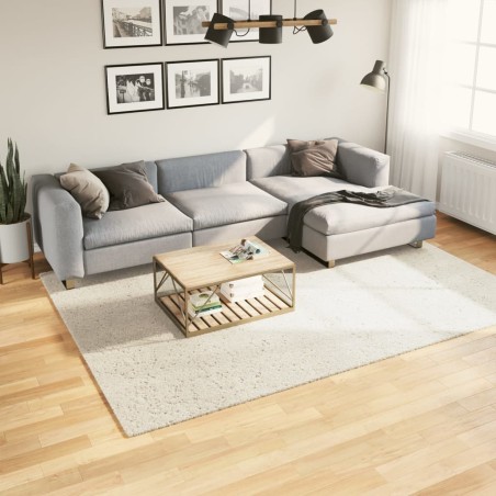vidaXL Alfombra pelo largo aspecto brillante ISTAN crema 200x280 cm